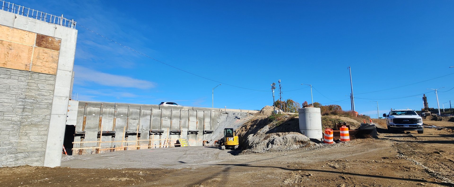 Bridge 0250 Abutment 2 TERS (Temporary Earth Retaining System)